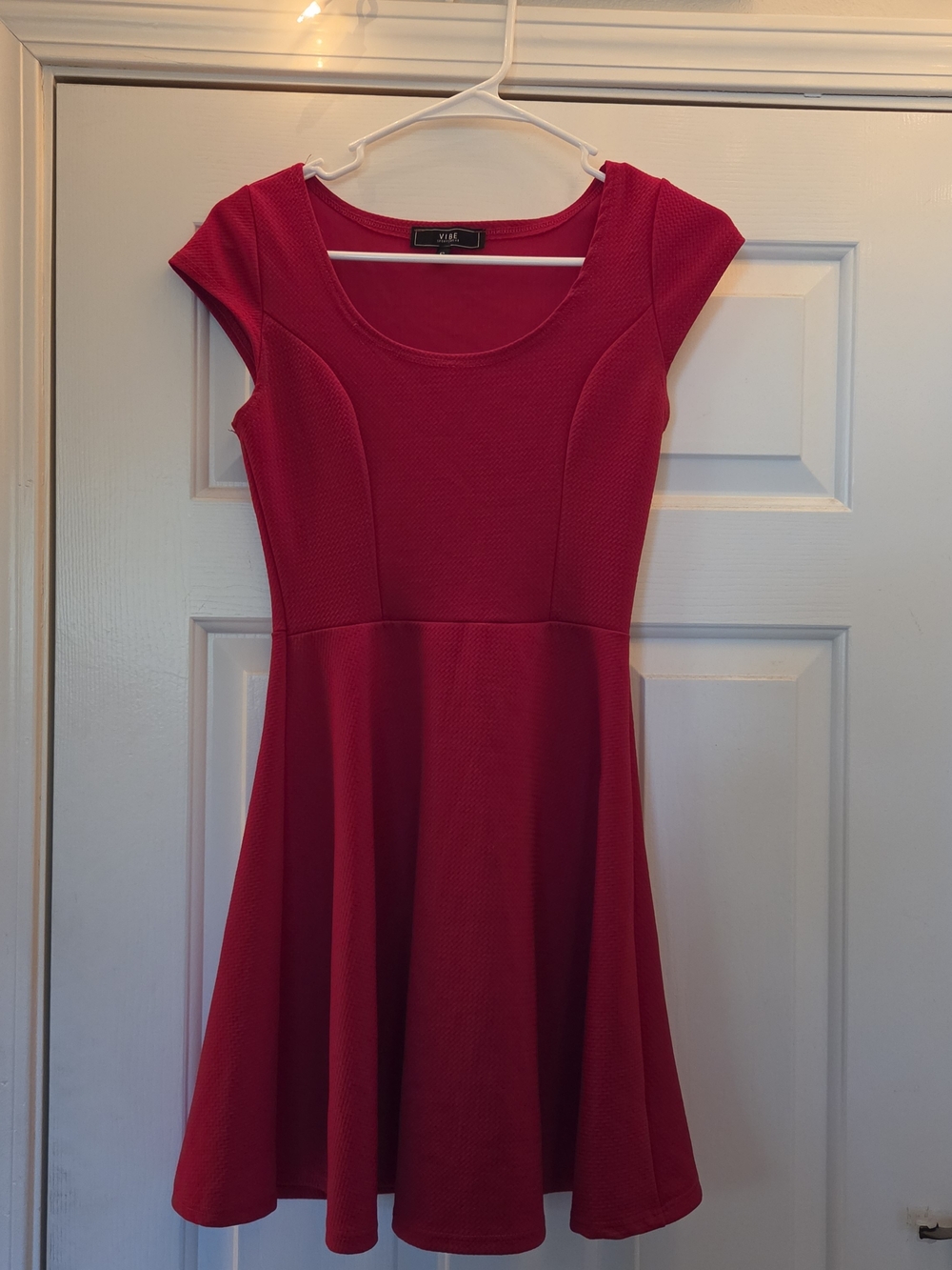 Red Vibe Skater Mini Dress